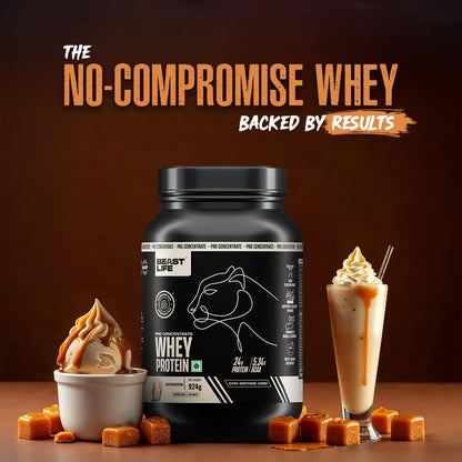 BeastLife Pro 100% Whey Protein Powder| 2 Lbs | Butterscotch Flavor | Muscle Growth & Recovery|Fast Absorbing, No Bloating |Ultrasorb Tech For Fast Digestion|NABL Lab Certified | 24g Protein, 5.3g BCAA