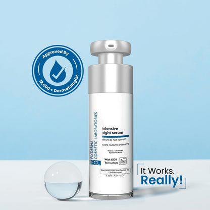 FCL Intensive Night Serum | Anti Aging Night Face Serum | Anti Wrinkle Face Serum 30ml (Pack of 1)