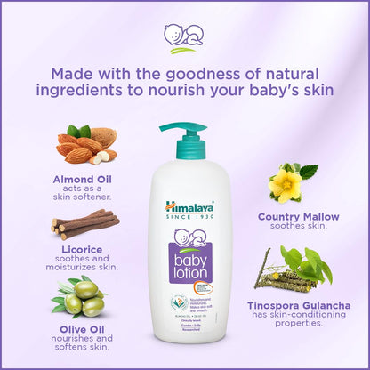 Himalaya Baby Lotion with Almond and Olive Oil, 200ml