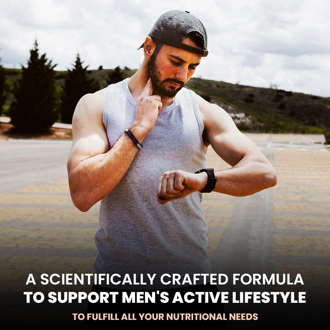 Naturyz Men's Sport Advanced Daily Immunity Supplement Specialized Multivitamin Tablet -Pack of 60 count