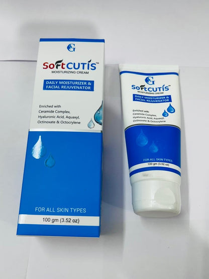 SOFTCUTIS Cream | Intensive Moisturizing Skin Cream for Dry & Sensitive Skin | Non Greasy Formula