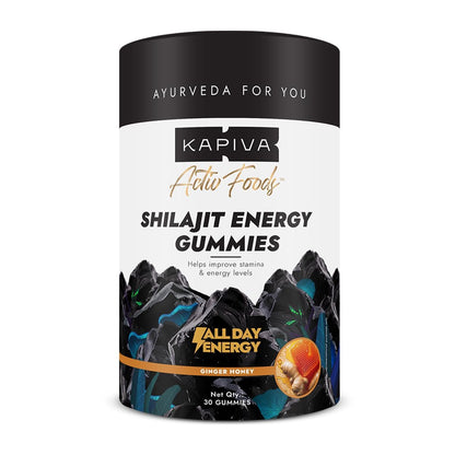 Kapiva Himalayan Shilajit/Shilajeet Gummies | 225mg Shilajit/Gummy | Ginger Honey Flavour | NABL-Certified Gummy | Boosts Energy Levels, Endurance & Stamina | No Added Sugar | Gelatin Free