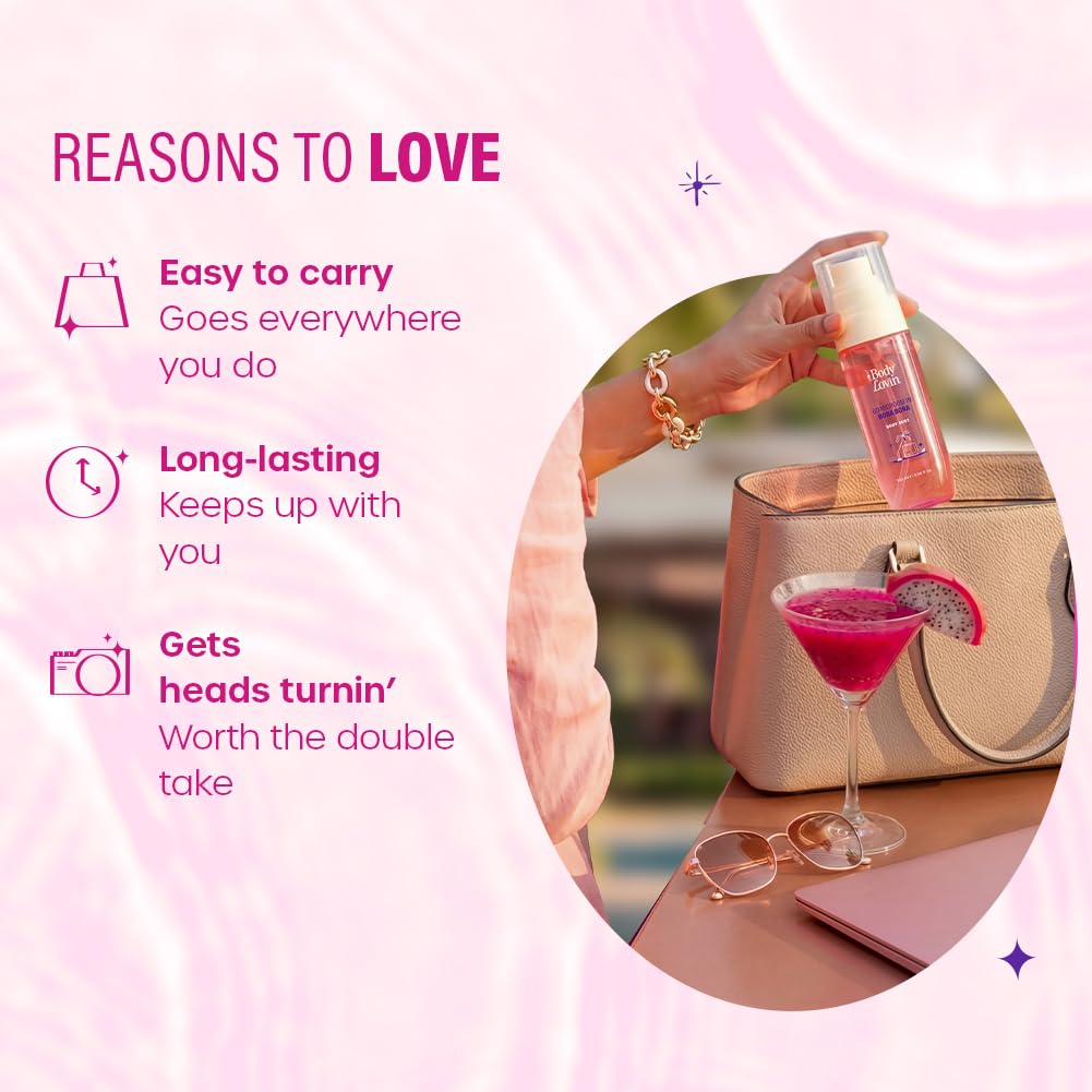 Plum BodyLovin’ Boardroom In Bora Bora Body Mist | Juicy Dragonfruit Meets Sweet Jasmine | Long-Lasting | Sweet Tropical Fragrance | With Notes Of Dragonfruit, Jasmine & Caramel | 100 ml