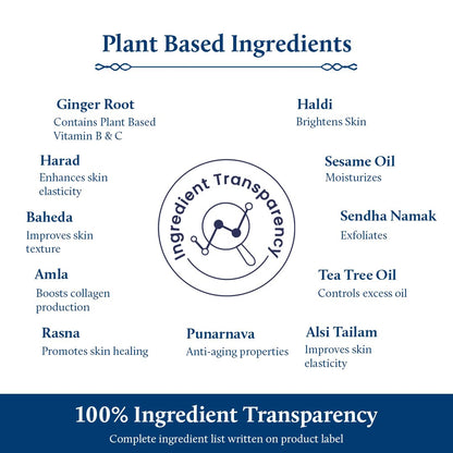 Blue Nectar Ginger Oil Anti Cellulite Body Massage Oil for Skin Tightening, Toning & Hydration | Authentic Ginger Root Massage Oil with Plant Based Vitamin B & C for Women and Men (11 Herbs, 100ml)