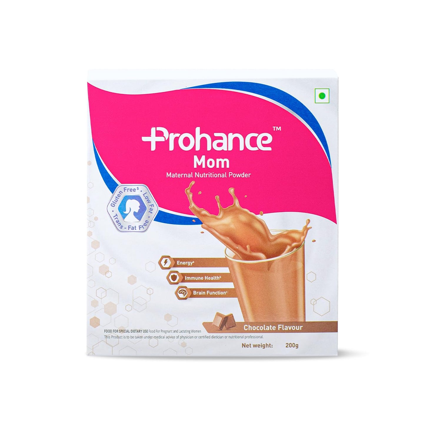 Prohance Nutritional Chocolate Drink for Pregnancy - 200g | Fetal Growth & Brain Development| Contains Dietary Fiber | Proteins, DHA, 25 Vitamins & Minerals