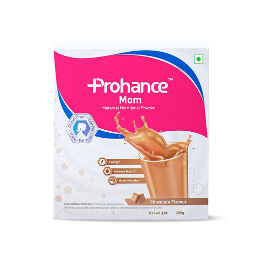 Prohance Nutritional Chocolate Drink for Pregnancy - 200g | Fetal Growth & Brain Development| Contains Dietary Fiber | Proteins, DHA, 25 Vitamins & Minerals