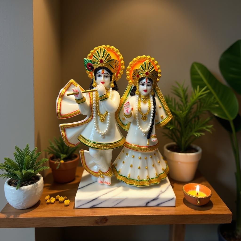 UNOVATE Radha Krishna Idol for Gift, Home Decor | Radha Krishna Statue