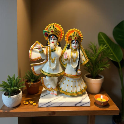 UNOVATE Radha Krishna Idol for Gift, Home Decor | Radha Krishna Statue