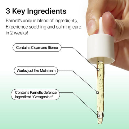 Parnell Cicamanu 92 Serum (30ml) Soothing Night Serum, Lightweight Overnight Skin Recovery Serum With Cicamanu Biome, Manuka Honey & Melatonin, Deeply Hydrate, Soothes Skin, Strengthen Barrier, Korean Skin Care
