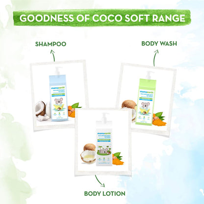 Mamaearth Coco Soft Shampoo with Coconut Milk & Turmeric, for babies, for Gentle Cleansing - 400 ml