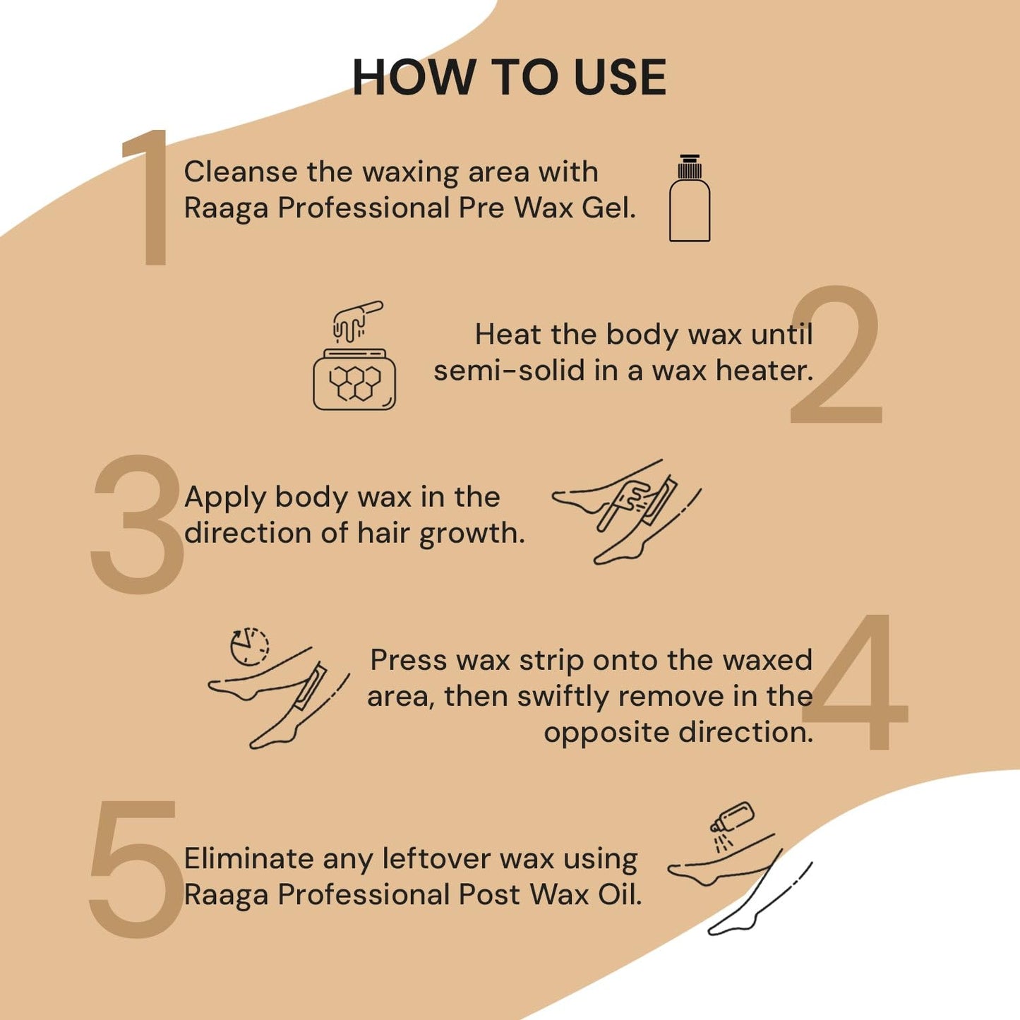 Raaga Professional Detan Liposoluble Wax | Kojic and Milk (Imported Ingredient) | Removes Tan | Dermatologically Tested, Colophony Free | For All Skin Types (800 ml)
