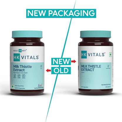 HealthKart HK Vitals Milk Thistle Extract (120 Capsules) | Liver Support Supplement | Silybum Marianum Liver Detox for Men and Women