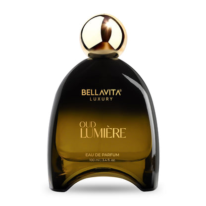 BELLAVITA OUD LUMIERE | Dubai Crafted | Perfume For Man | 100ml | 25% Oil Concentration | Oud, Leather, Sandalwood | Premium Long Lasting Perfume
