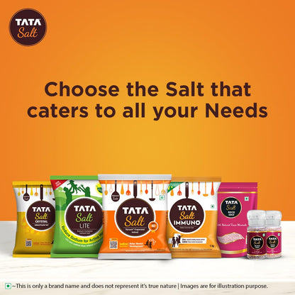 Tata Salt 1 Kg, Free Flowing and Iodised Namak, Vacuum Evaporated, Salt in Fresh