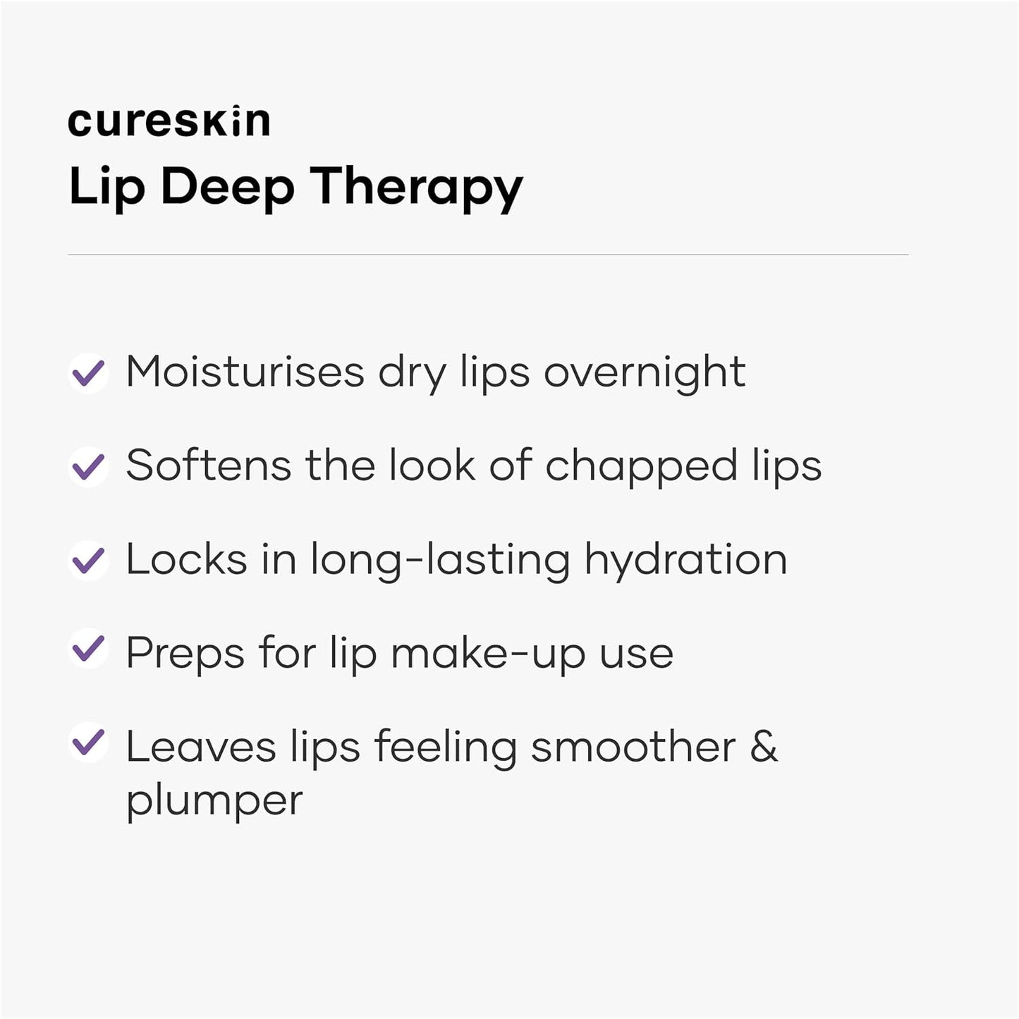 Cureskin Lip Deep Therapy Lip Mask | Moisturizing Lip Treatment with Vitamin C + Shea Butter for Soft Hydrated Lips | Overnight Repair | Lip Balm For Dry Chapped Lips | Lasting Hydration, 10 g (Pack of 1)