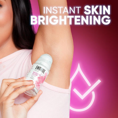 Engage Radiant Glow Underarm Roll On for Women |Instant Skin Brightening Deodorant|72 Hour Sweat & Odour Protection|Advanced Antiperspirant Formula|FreshEncap Technology| 0% Alcohol|Non Sticky|50ml
