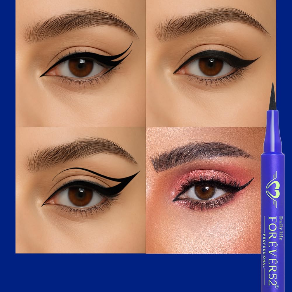 Daily Life Forever52 Stellar Eyeliner - 24HR Long-Lasting Intense Black | Ultra-Precise Tip for Effortless Wings & Flicks | Smudge-Proof, Matte Finish | Glide-On Formula for Bold, Defined Eyes