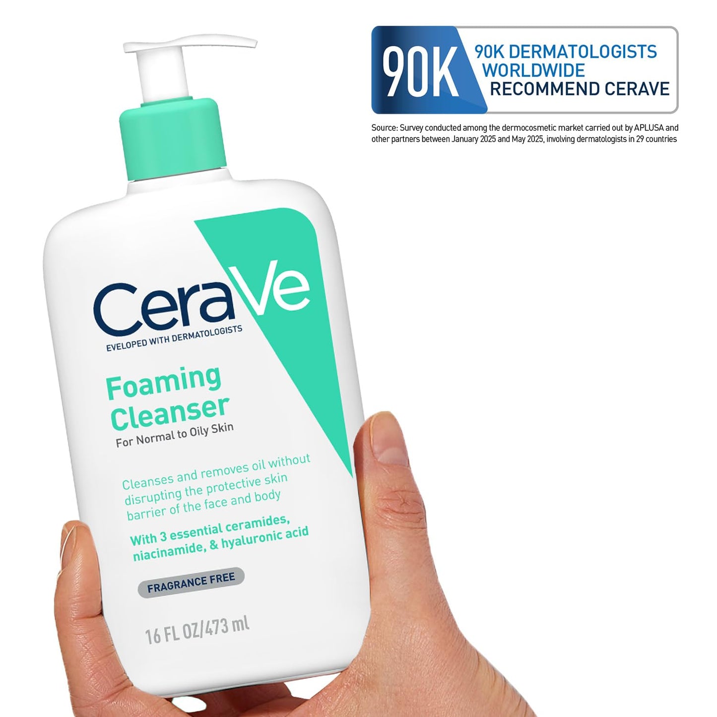 CeraVe Foaming Cleanser For Normal To Oily Skin