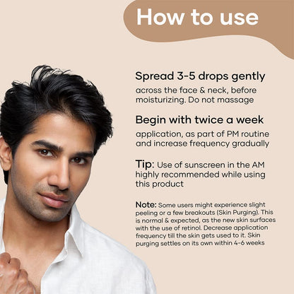 Mars by GHC Mas Intensive Rejuvenation Serum, Anti-Aging for Dry and Sensitive Skin, Vitamin C, Hyaluronic Acid, Aloe Vera,1% Retinol Face Serum, 30ml