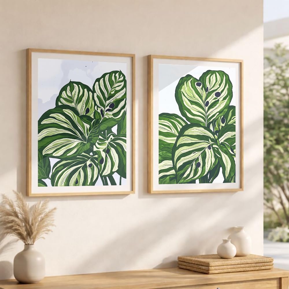 Set of 2 wall art paintings for living room & wall painting for bedroom wall decor - (10x13 Inch framed poster, Paintings for home decor)