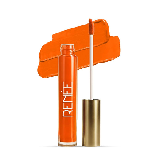 RENEE Sindoor - Orange | Highly Pigmented | Matte Finish | Sponge-Tip Applicator | Water-Resistant | Smudge-Proof | Lightweight & Long-Lasting | Travel Friendly | 4.5ml