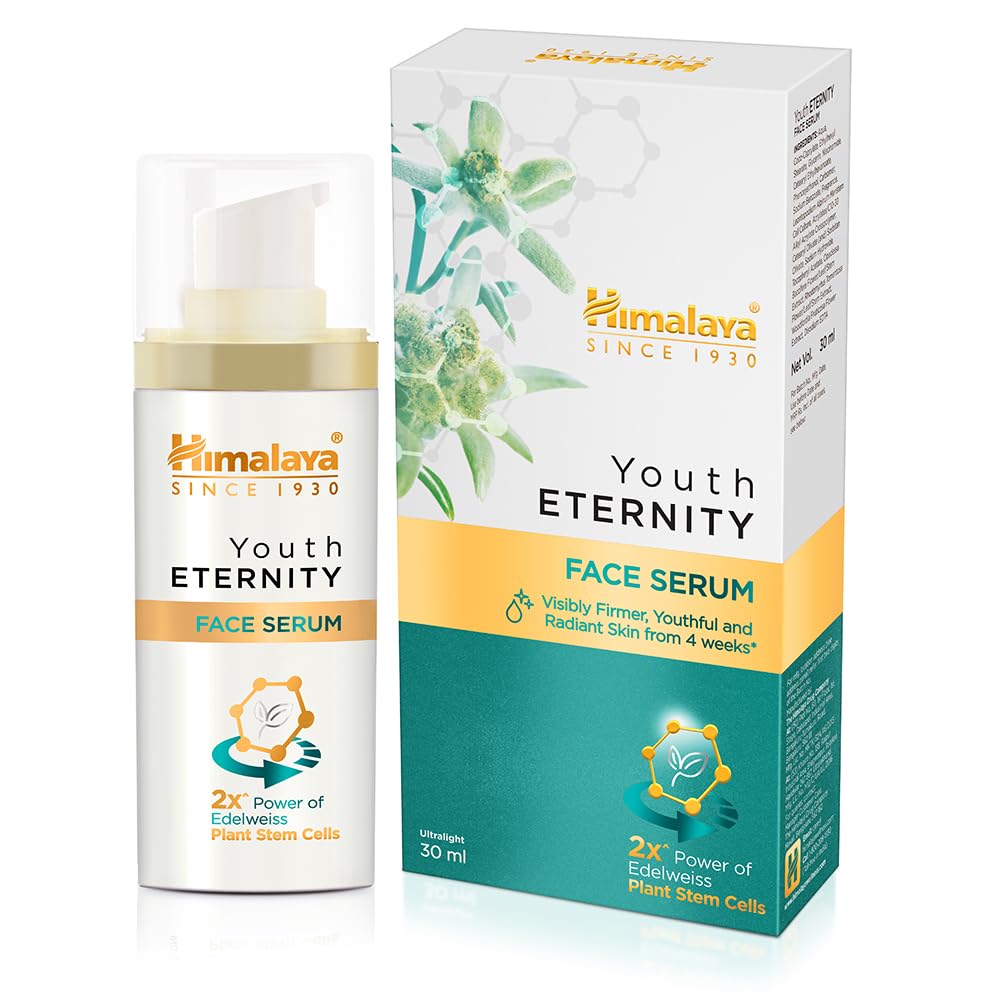 Himalaya Youth Eternity Face Serum with packaging on a white background