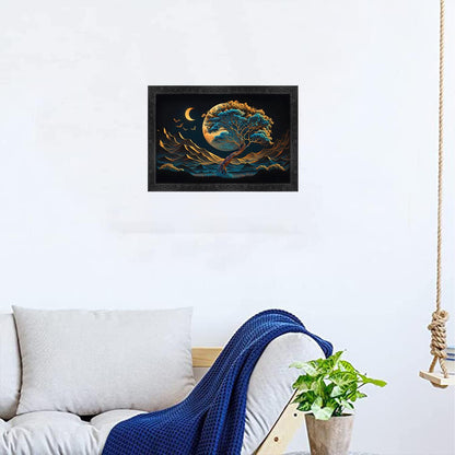3d Scenery Paintings for Living room | 3d Painting wall decoration | 3d Photo Frame for wall decoration - 22786 (14x20 Inch)