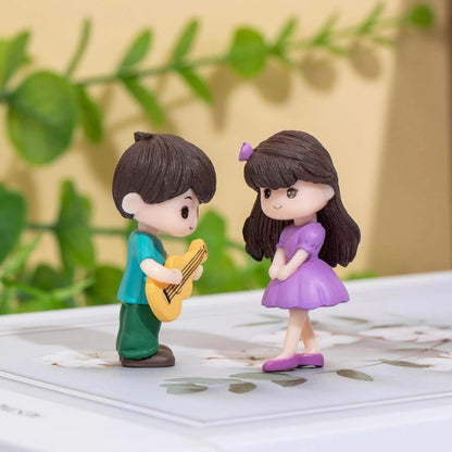 Miniature Set Valentine Gift for Girlfriend Boyfriend Husband Wife Girls Boys Decorative Cute Romantic Couple Miniature Showpiece Statue Valentines Gift Items