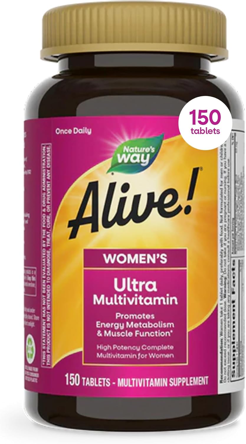 Nature's Way Alive! Women's Ultra Multivitamin bottle on a white background