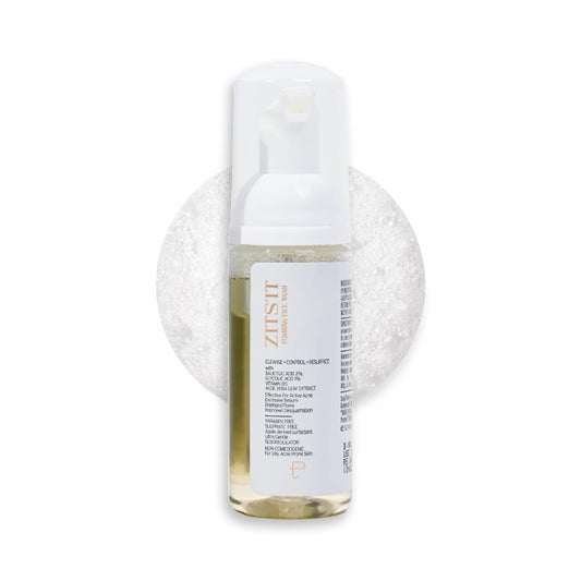 Personal Touch Zitsit Foaming Anti Acne Face Wash with 1% Glycolic Acid & 2% Salicylic Acid | AHA BHA Cleanser for Acne, Blackheads & Whiteheads | pH 5 | Sulphate Free | Oily, Dry & Acne-Prone Skin | 50ml