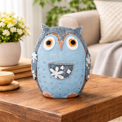 Owl Showpieces for Home Decor Resin Owl Figurine for Good Luck Decorative Items for Home Decor, Living Room, Bedroom, Table & Car Deshboard