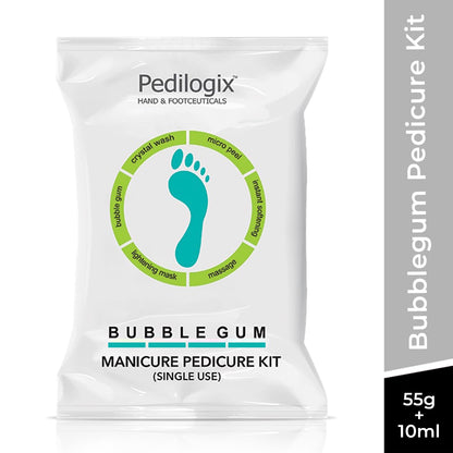 O3+ Pedilogix Bubblegum Manicure Pedicure Kit for Hand and Feet Lightening, Softening and Massage (1 Pc, 57 g)