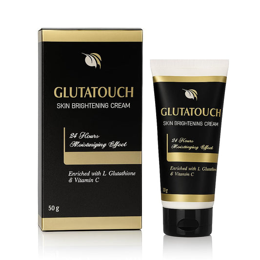 GLUTATOUCH Skin Brightening Cream with L-Glutathione and Vitamin C for 24-Hour Moisturizing, Skin Radiance, Dark Spot Reduction, and Even-Tone Enhancement, 50g