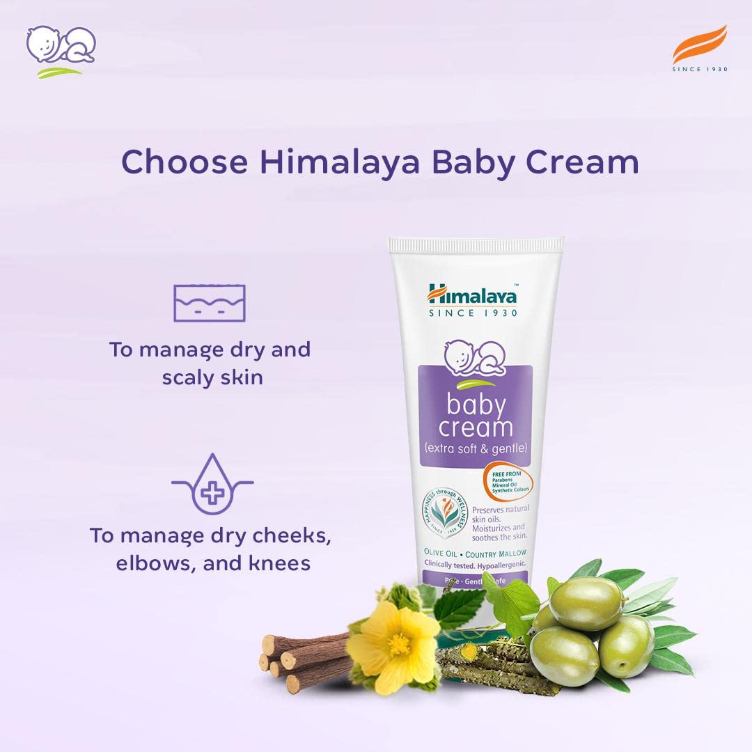 Himalaya Baby Cream, Face Moisturizer & Day Cream, For Dry Skin, 50ml