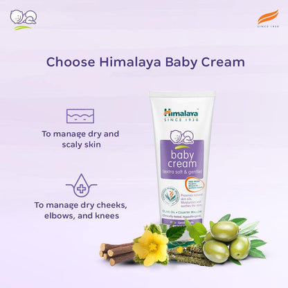Himalaya Baby Cream, Face Moisturizer & Day Cream, For Dry Skin, 50ml