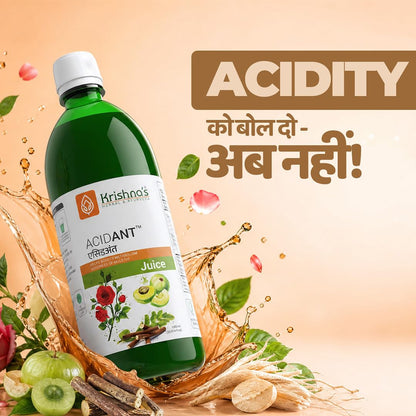 Krishna's Acidant Juice - Helps Boost Metabolism, Goodness of Mulethi, No Added Artificial Flavours & Colors - 1000 ml (Pack of 1)