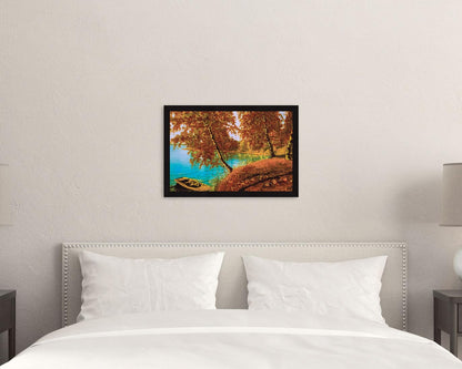 Vastu Landscape Wall Decor Paintings with Frame for Home Decoration, Painting for Living Room - Framed Painting for Wall Decoration, 12.0 X 18.0 inches, Set Of 1