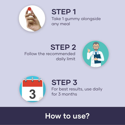 mars by GHC Apple Cider Vinegar Gummies for Men - 30 Gummies, 30 Days Pack | Gut Health Formula with No Added Sugar | Supports Digestion and Blood Sugar Control