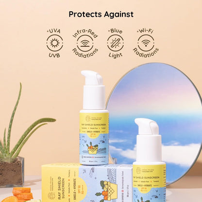 Little Rituals Baby Sunscreen for Kids 0-15 Yrs SPF 50 PA++++ Organic & Natural Lotion, UVA UVB IR, Blue Light, Wifi Radiation, Protection, Hypoallergenic, SWISS Tech, Daily Use Sunblock - 50gm