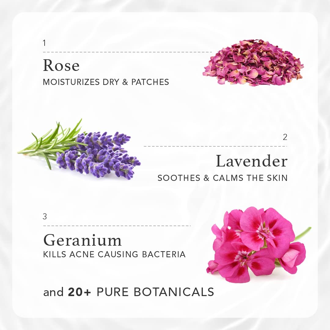 RAS Luxury Oils Rose Nectar Face & Body Spritz Toner | Alcohol Free Face Mist | Enriched With Rose, Lavender & Geranium | Soothe Skin, Balance Skin's pH level & Brighten and Refresh your skin | 50ml
