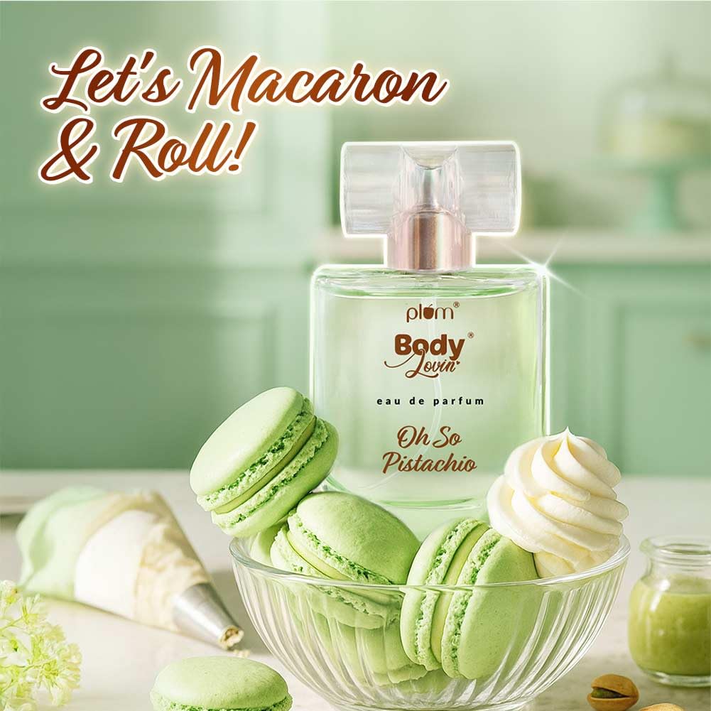 Plum BodyLovin' Oh So Pistachio Perfume | Long Lasting & Premium Oriental Gourmand Fragrance | Luxury Perfume For Women | Pistachio & Hazelnut Notes | Perfect For Holidays & Special Ocassions (50ml)