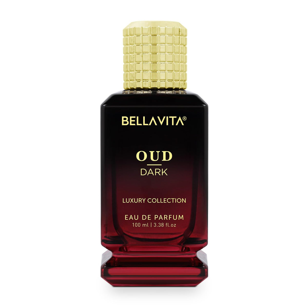 Bellavita Oud Dark Eau de Parfum bottle on a white background