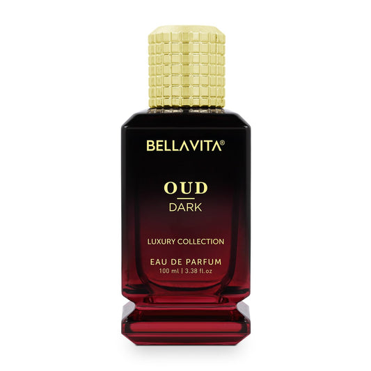 Bellavita Oud Dark Eau de Parfum bottle on a white background