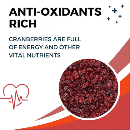 NamoOrganics - Dried Sliced Cranberry - 500 Gm - USA Cranberries dry fruits