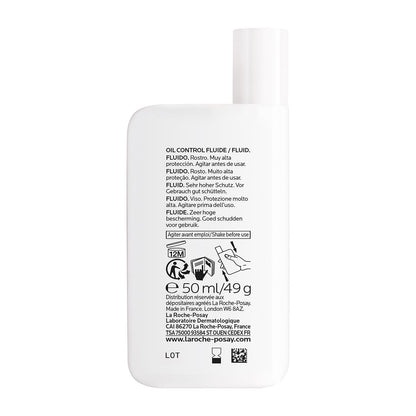 L'Oréal Paris oil control fluid packaging on a white background