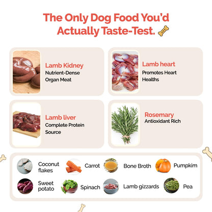 Goofy Tails Lamb & Rosemary Wet Dog Food 100g (100g X 1 Pack) Wholesome, Human Grade, Preservative Free, Grain & Gluten Free, Taste Booster & Food Topper