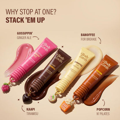 Plum BodyLovin’ Kaapi Tiramisu Glassic Lip Balm | Espresso Brown Gloss Tint | Hydrating Lip Balm with Hazelnut Oil, Ceramides & Hyaluronic Acid | Moisturizes Dry & Chapped Lips | 10 g
