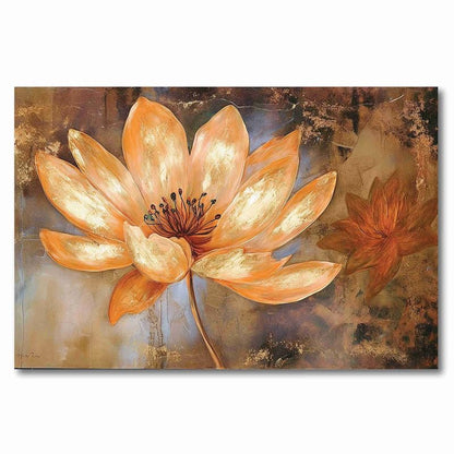 Unframed Rolled Art Print||Abstract Flower Canvas Wall Art Print for Home Décor And Office||Unframed canvas Painting For Wall decor||Home wall and Office Interior CR-141