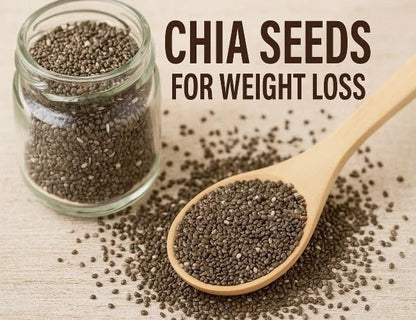 Crave Bites Premium Chia Seeds 100 gm | Rich Source of Calcium, Fibre & Protein | Clean Chia Seeds for Eating & Weight Management | Jar Pack