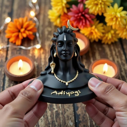 UNOVATE Adiyogi Statue for Car Dashboard, Adiyogi Statue - 3 Inch Shiv Idol